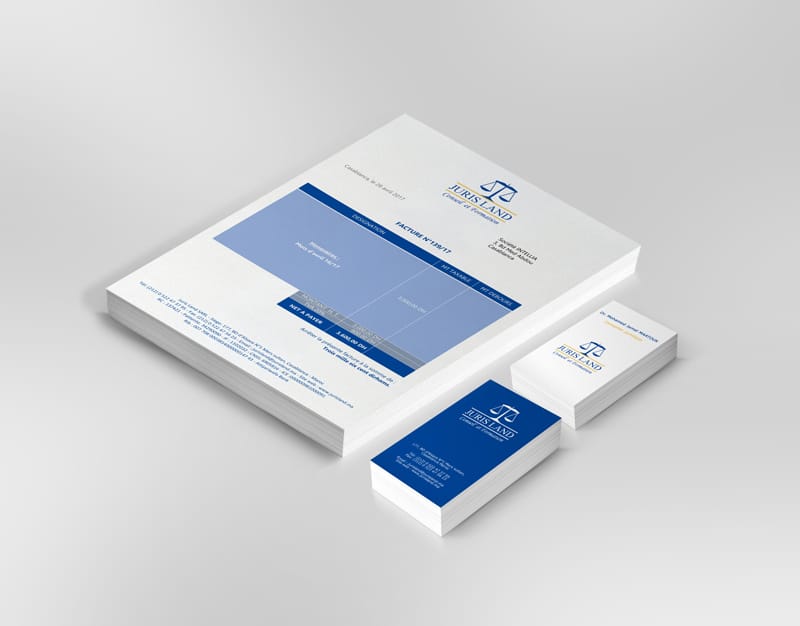 facture et carte visite juris land 1 Honline